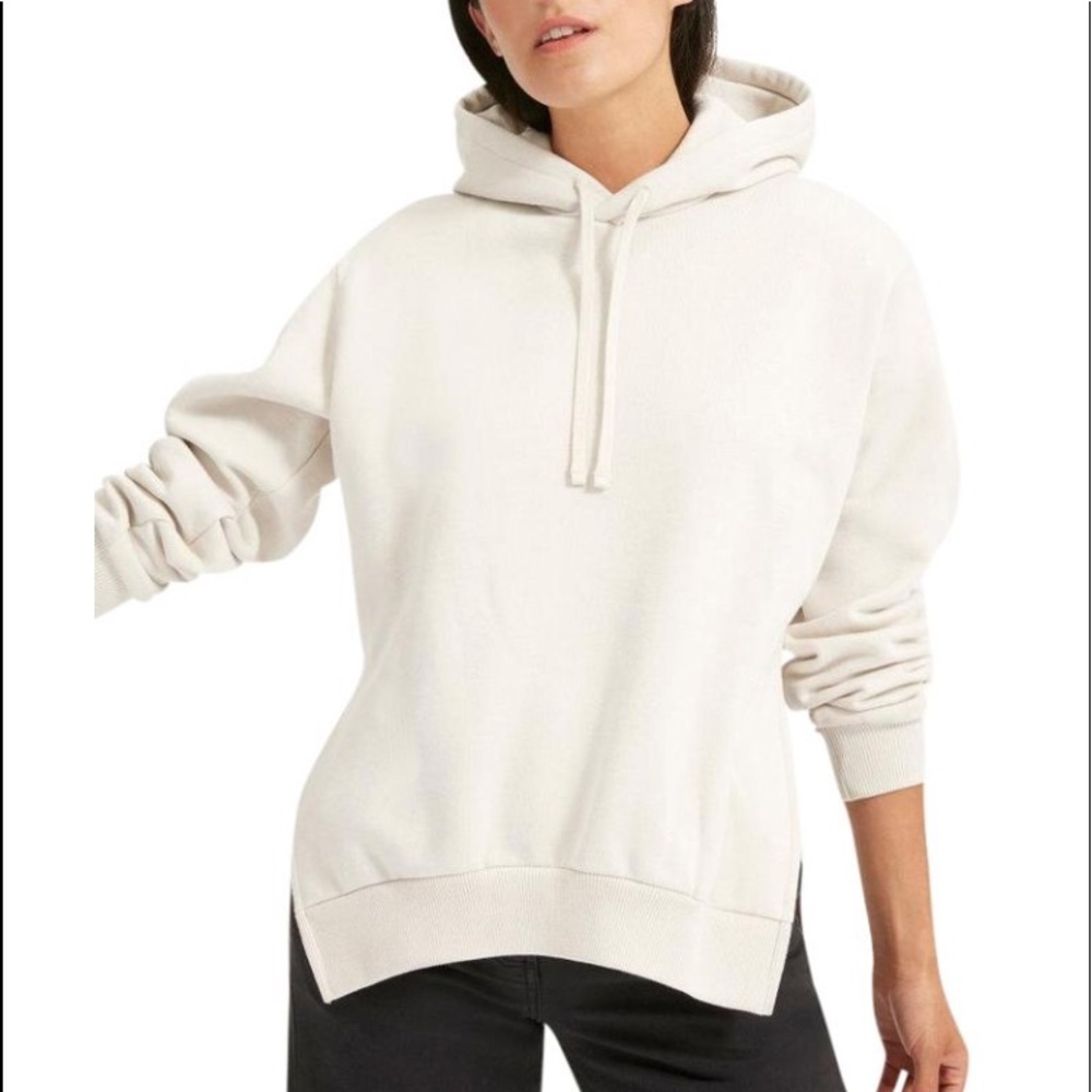 Everlane hooded sweatshirt in bone